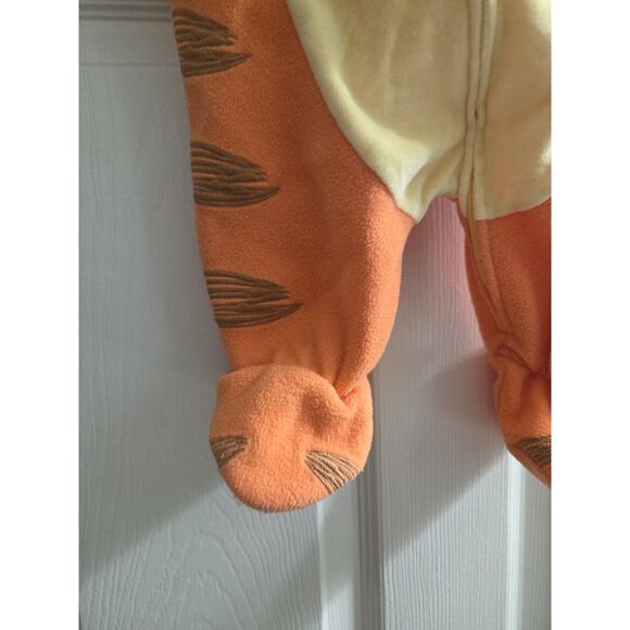 Disney Winnie The Pooh Tigger Baby Halloween Costume One Piece Zip Front 0-3 Mth - Picture 3 of 9